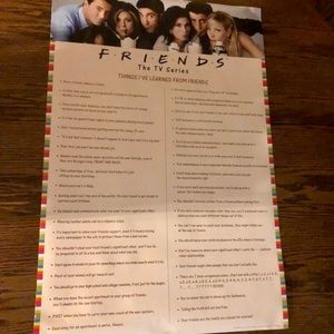 Things I’ve Learned from friends poster